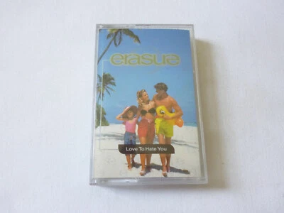 ERASURE ~ LOVE TO HATE YOU ~ MUTE 1991 UK SYNTH POP CASSETTE TAPE SINGLE - Image 1 of 4
