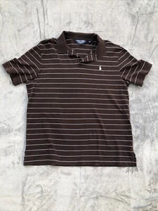 Polo Golf Ralph Lauren Pro Fit Para Hombre XL Polo Marrón Rayas Algodón Pima - Imagen 1 de 8