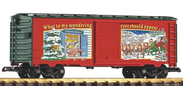 PIKO #38834 Christmas Boxcar Reefer 2013 SOLD OUT G Scale - Image 1 of 1