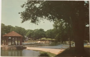 Atlanta, Georgia Postcard "Swimming Pool, PIEDMONT PARK" Curteich Linen c1940s - Picture 1 of 2