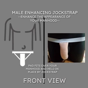 Male Enhancing Pad with Straps, Testicular Cancer Survivor Pad, Increase Bulge - Picture 1 of 14