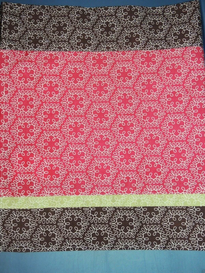 COCALO TAFFY VALANCE PINK BROWN GREEN 53 X 15 ROD POCKET 2.5" Foto 1 de 2