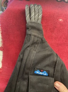 KAVU Original Rope Sling Bag Polyester Crossbody Backpack Black - Picture 1 of 7