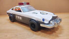 Nissan Fairlady-Z Police Patrol Big Car. Vintage Retro Police Car Tin Toy Japan.