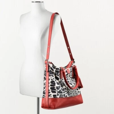 NWT COACH 19988 Rory Ocelot Cheetah Shoulder Tote Satchel Bag NEW $398 - Image 1 of 4