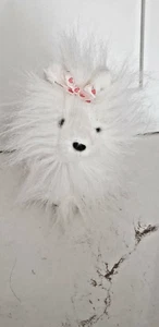 Webkins Lil Kinz Yorkie Little Red Heart Bow 295442771282 Ganz White Pink Back - Picture 1 of 5