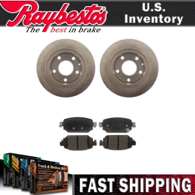 Kit de rotores de freno traseros pastillas de freno de cerámica y herrajes para Mazda 3 2018 2017 Foto 1 de 4