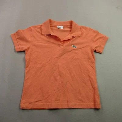 Camisa Lacoste Niñas 38 Polo Manga Corta Cuello Ligera Naranja Informal Foto 1 de 4