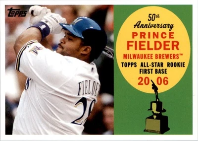 2008 Topps 50 aniversario All Rookie Team #AR14 Prince Fielder - BB Foto 1 de 2