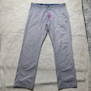 Volcom Pants Mens 36 Gray Chino Corpo Class Mid Rise Straight Casual Meas 36x31 - Picture 1 of 15