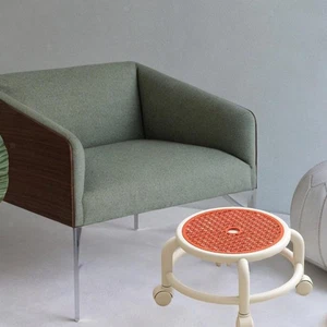 Low Rolling Stool Step Stool on Wheel with Wheels - Picture 1 of 14