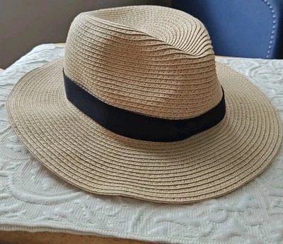 Sombrero Fedora para Mujer Madewell Embalable Natural Talla M/L MD501 ¡Cómodo! Foto 1 de 4