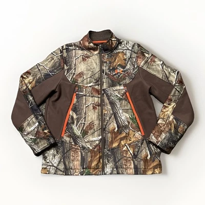 Under Armour Storm Camo Jacket Mens L Realtree Deer Hunting Bow Zip Up Coat - Image 1 of 4