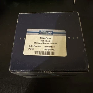WSM Seadoo 951 Carb Platinum Piston Kit '98-'03 010-819PK STD SIZE OE 290888570 - Picture 1 of 6