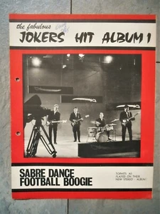 '64 Surf/Rockabilly sheet music The FABULOUS JOKERS Sabre Dance -Football Boogie - Picture 1 of 3