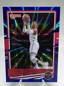 2020-21 Donruss Blue Laser Press Proof Russell Westbrook /49 Houston Rockets - Picture 1 of 2