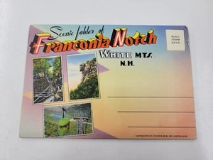 Vintage Postcard Souvenir Folding Booklet. Franconia Notch White Mts. NH - Picture 1 of 9
