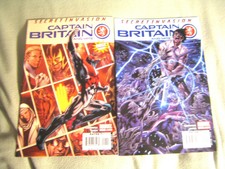 SECRET INVASION CAPTAIN BRITAIN AND MI 13  # 1-2 MARVEL 2007 MODERN AGE COMICS