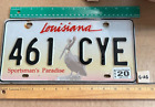 *License Plate, Louisiana, Sportsman's Paradise, 461 CYE