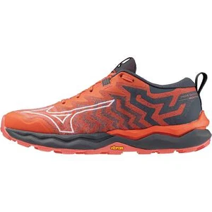 Mizuno Wave Daichi 8 Womens Trail Running Shoes Red Offroad Cushioned Run Sports - Picture 1 of 5