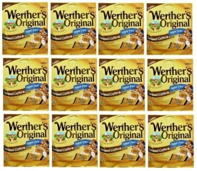 12 paquetes de caramelos duros sin azúcar Werthers café caramelo 1,46 Foto 1 de 4