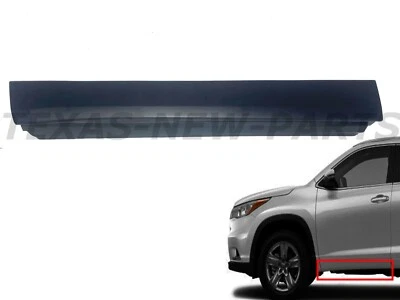 Fits 2014-2019 Toyota Highlander Left Front Door Rocker Trim Molding Lower LH - Image 1 of 4