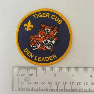 Cub Scout patch Tiger Cub Den Leader tabs on back - Picture 1 of 2