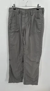 The North Face Womens Size 2 Gray Convertible Roll-Up Hiking Pants Stow Pocket - Picture 1 of 8