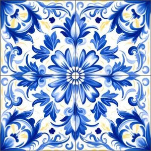 Muster Fliese Backsplash Roozbeh Bahramali Kunst Keramik Wandbild OB-ROZ397 - Bild 1 von 7