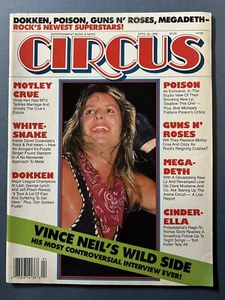 CIRCUS - Dokken Poison Guns N Roses Vince Neil's Wild Side-April 30, 1988 - Picture 1 of 8