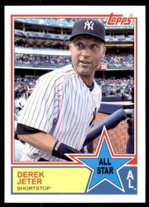 2013 Topps Archives 1983 All-Stars Derek Jeter New York Yankees #83-DJ