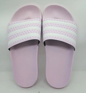 SANDALIAS ADIDAS ADILETTE (ROSA/BLANCA) MUJER/NIÑOS DIAPOSITIVAS (CQ2897) *¡TOTALMENTE NUEVAS! - Imagen 1 de 1