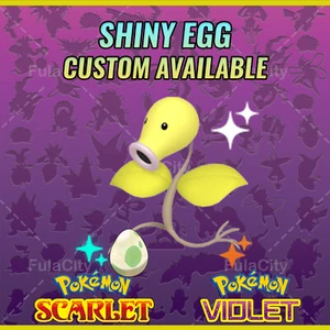 BELLSPROUT ✨ SHINY EGG 6 IV ✨ POKEMON SCARLET VIOLET ✨ TEAL MASK DLC ✨ - Picture 1 of 5
