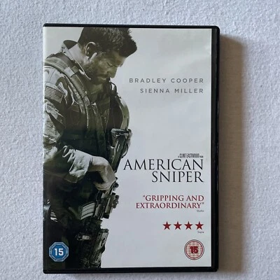 American Sniper DVD - Reg 2 - 2015 - Bradley Cooper / Sienna Miller . Ex/con  - Image 1 of 4