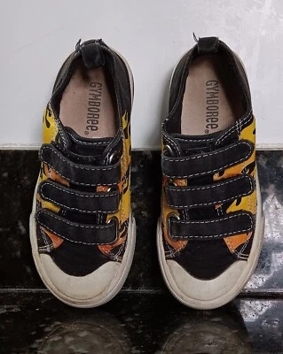 Zapatillas Gymboree Coche de Carreras con Llamas Talla 10 Foto 1 de 4