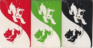 DOGS #T2b 3 Single ID Swap Playing Cards - Picture 1 of 1