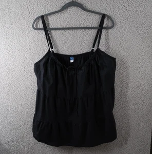 Top Old Navy para mujer 2X negro sin mangas correas ajustables - Imagen 1 de 8