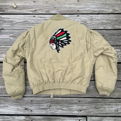 VTG ralph lauren polo sport indian Chief bomber jacket size medium - Image 1 of 4