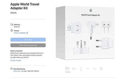 Apple MD837AM/A World Travel Adapter Kit - White - Image 1 of 3