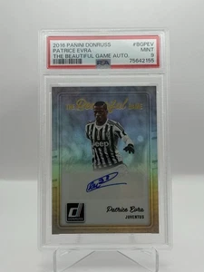 Patrice Evra The Beautiful Game Auto Panini Donruss 2016 Juventus PSA 9 - Picture 1 of 3