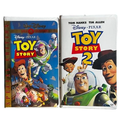 Toy Story & Toy Story 2 VHS 1995 1999 Disney Pixar Animated Special Edition - Image 1 of 2