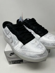 CLOTE x DISEÑO FRAGMENTO NIKE Dunk /blanco negro seda / ds talla 10.5 / fn0315-110 / - Imagen 1 de 6