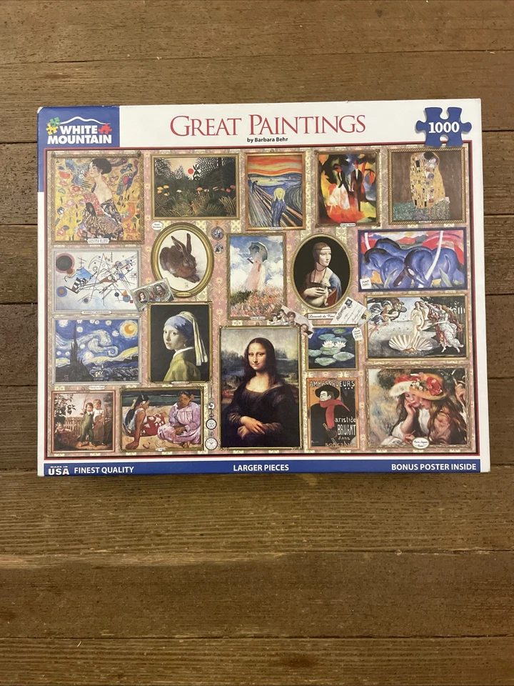 Rompecabezas completo de 1000 piezas pinturas artísticas White Mountain Foto 1 de 1