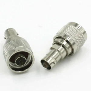 N-Type Male Plug to BNC Female Jack RF Adapter Barrel Connector - Picture 1 of 3