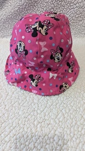 Disney Minnie Mouse Rosa Caliente Niñas Pequeñas Playa Cubo Sombrero Sol Natación Gorra - Imagen 1 de 9