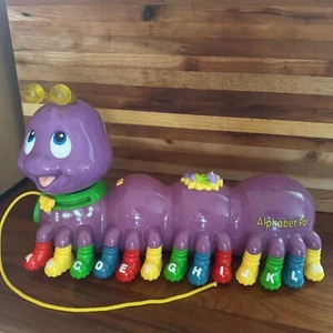Vintage Leapfrog Caterpillar Alphabet Pal Purple Interactive Works Great - Picture 1 of 4