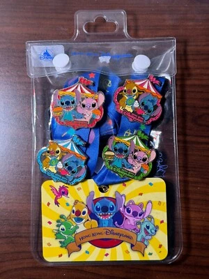 Pin Ponto/Anjo Disney Trading Carnival 2020 Starter Set HKDL Hong Kong 4 PINOS - Imagem 1 de 2