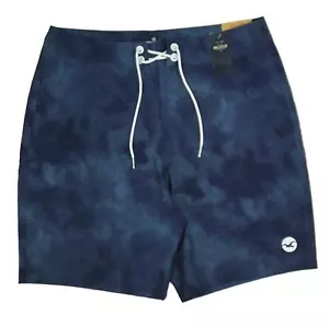 Neu Herren Hollister Schwimmbrettshorts 4-Wege Stretch W32" Medium UV - Bild 1 von 3