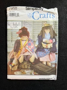 Muñecas Simplicity Pattern 7958 de Ruth Quilter/Alcantarilla Muñeca y Ropa FF - Imagen 1 de 2
