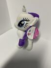 My Little Pony Unicorn RARITY White Purple Diamonds Plush Toy 12 In MLP Stuffed